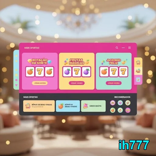 Ilustração de Destaque para Jogos de Slots